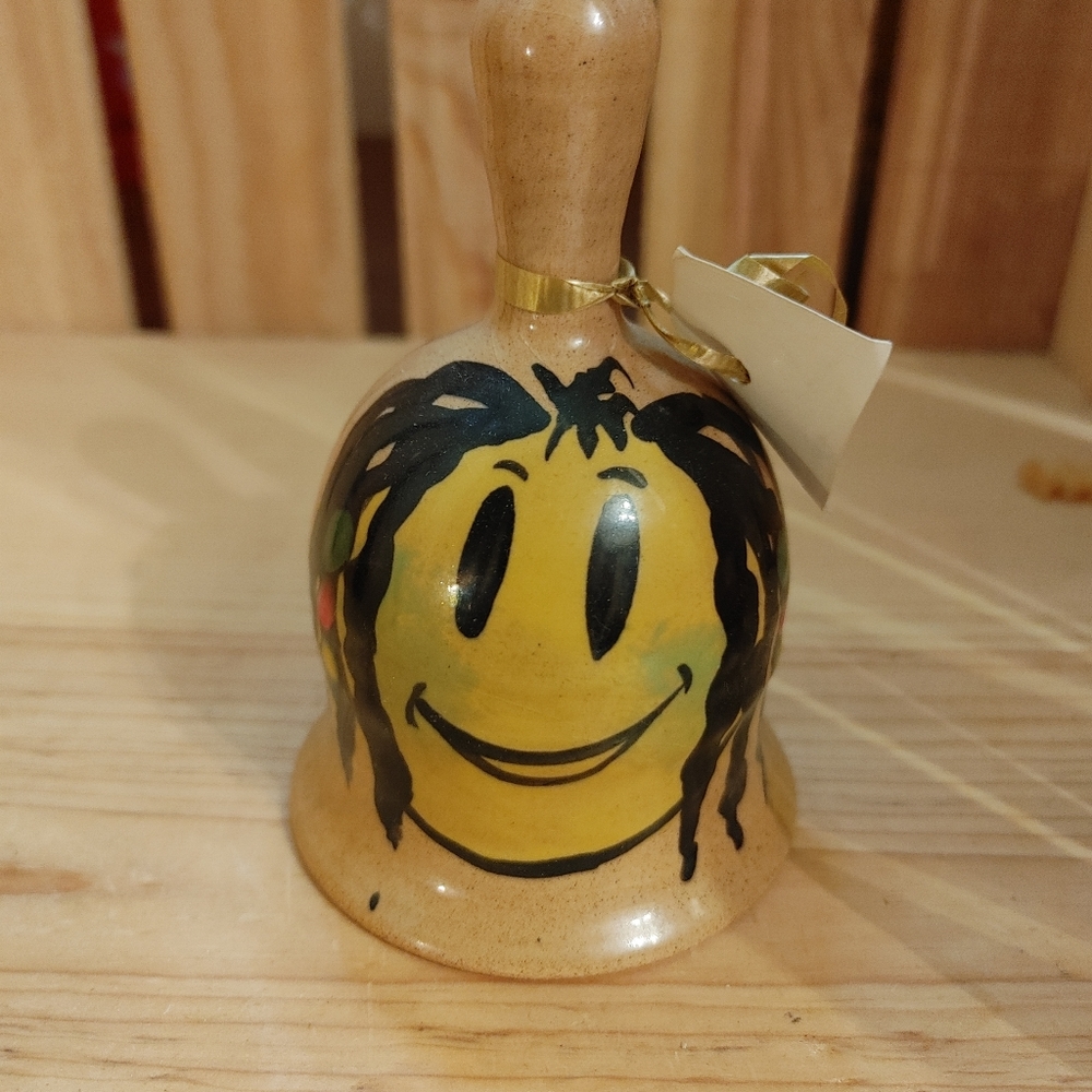 Vintage Frazer's Ceramic Hand-Painted Jamaican Pottery Bell